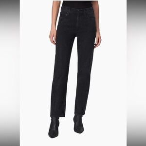 rag & bone Harlow Mid-Rise Straight Leg Jeans Sirin Jewel Black Sz 26 NWT
